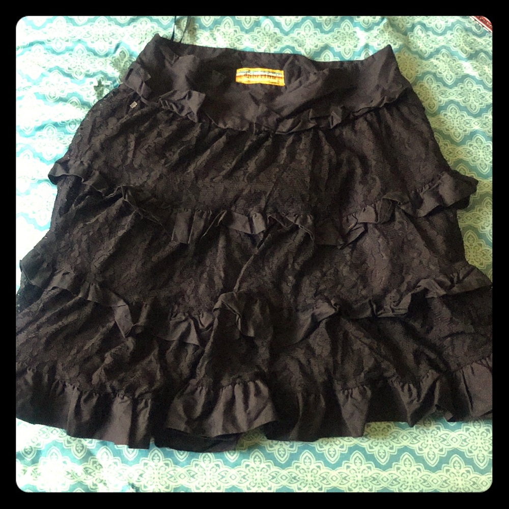Ruffle skirt.